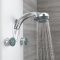Milano Baya - Modern Exposed Thermostatic Shower Tower Panel with Large Shower Head, Hand Shower and Body Jets - Chrome