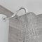 Milano Baya - Modern Exposed Thermostatic Aluminium Shower Tower Panel with Large Shower Head, Hand Shower and Body Jets - Chrome