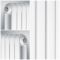 Milano Urban - White Vertical Column Radiator - 1800mm x 383mm (Double Column)