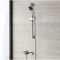 Milano Arvo - Modern Thermostatic Bath Shower Mixer Tap with Anti Scald - Chrome