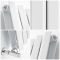 Milano Viti - White Diamond Panel Vertical Designer Radiator - 1780mm x 280mm (Double Panel)