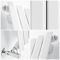 Milano Viti - White Diamond Panel Vertical Designer Radiator - 1780mm x 280mm (Single Panel)