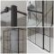 Milano Barq - Walk-In Shower Enclosure with Slate Tray - Choice of Sizes and Hinged Return Panel Option