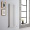 Milano Aruba - White Vertical Designer Radiator - 1400mm x 472mm (Double Panel)