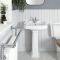 Milano Legend - Traditional Close Coupled Toilet and Pedestal Basin Set
