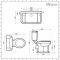 Milano Richmond - Traditional Close Coupled Toilet and Wall Hung Basin Set