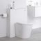 Milano Oxley - White 600mm WC Unit with Back to Wall Toilet