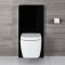 Milano Arca - Black 500mm Complete WC Unit with Longton Toilet