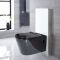 Milano Nero - White Modern 500mm WC Unit with Wall Hung Toilet