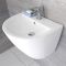 Milano Irwell - White Modern Rimless Wall Hung Basin and Toilet Set