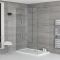 Milano Portland - Walk-In Shower Enclosure with Tray - Choice of Sizes