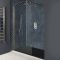 Milano Monet - Antique Brass Walk-In Shower Enclosure with Slate Tray - Choice of Sizes