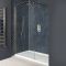 Milano Auro - Matt Gold Walk-In Shower Enclosure with Tray - Choice of Sizes