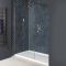Milano Rosso - Matt Bronze Walk-In Shower Enclosure with Tray - Choice of Sizes