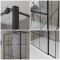 Milano Barq - Walk-In Shower Enclosure with Slate Tray and Hinged Return Panel - Choice of Sizes