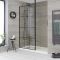 Milano Barq - Modern Walk-In Shower Enclosure with Tray - Choice of Sizes