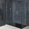 Milano Rosso - Matt Bronze Corner Walk-In Shower Enclosure with Slate Tray - Choice of Sizes