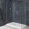 Milano Rosso - Matt Bronze Corner Walk-In Shower Enclosure with Tray - Choice of Sizes