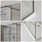 Milano Barq - Floating Walk-In Shower Enclosure with Tray - Choice of Sizes