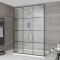 Milano Barq - Floating Walk-In Shower Enclosure with Hinged Return Panels and Tray - Choice of Sizes