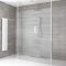 Milano Alto - Floating Wet Room Shower Enclosure - Choice of Glass Size & Drain