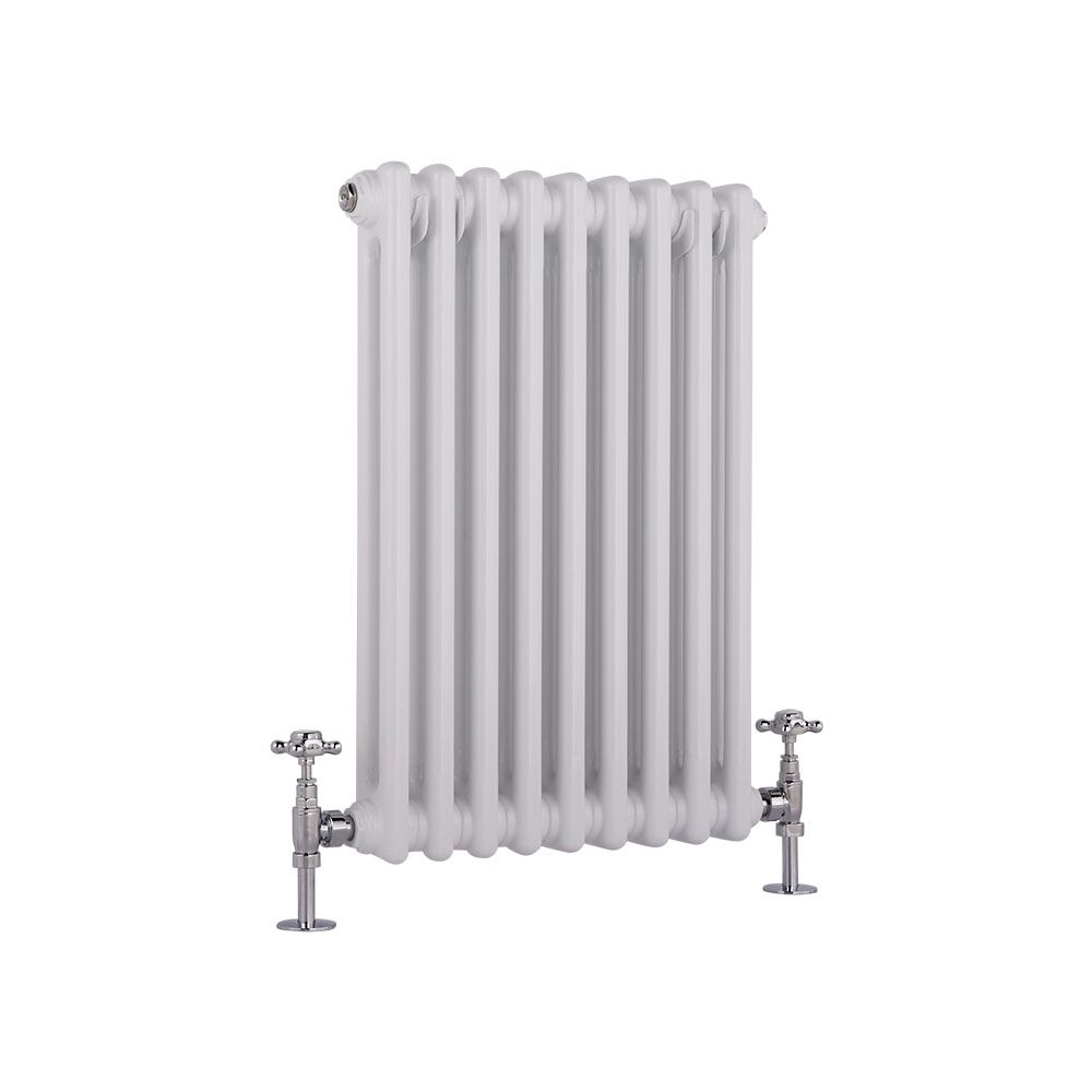 Milano Windsor - White Horizontal Traditional Column Radiator - 600mm x ...