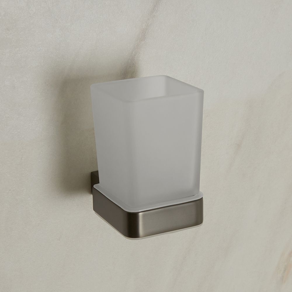 Milano Orno - Modern Tumbler Holder - Gun Metal Grey