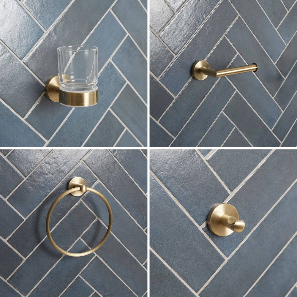 Milano Monet - Modern 4 Piece Antique Brass Accessory Pack