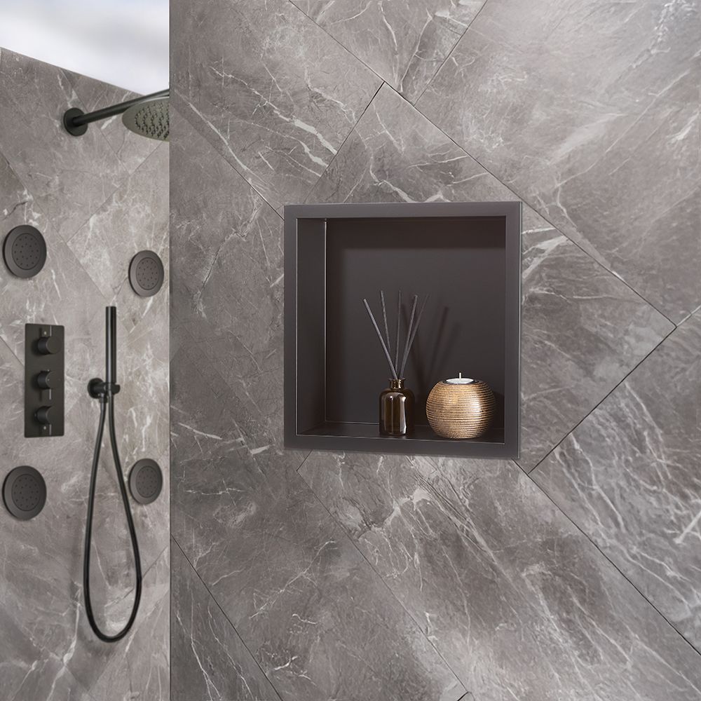 Milano - 340mm Square Shower Niche - Choice of Finish