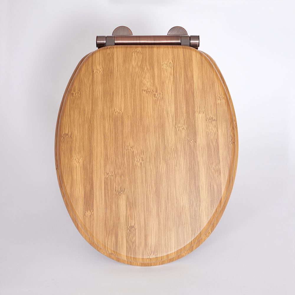 Milano Richmond Traditional Oak Soft Close Toilet Seat with Oil
