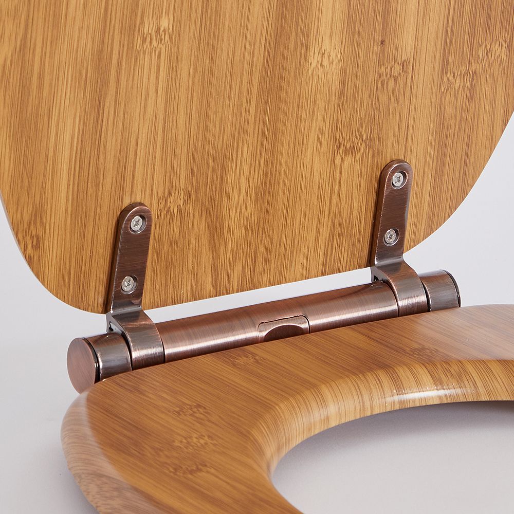 Milano Richmond Traditional Oak Soft Close Toilet Seat with Oil