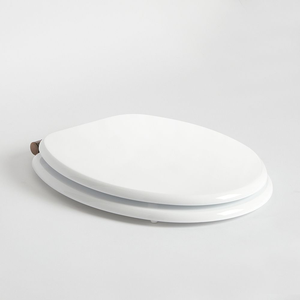 Milano Richmond Traditional White Soft Close Toilet Seat with Oil