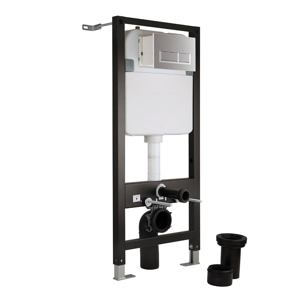 Milano - Tall Wall Hung Toilet Fixing Frame and Concealed Cistern - Choice of Flush Plate