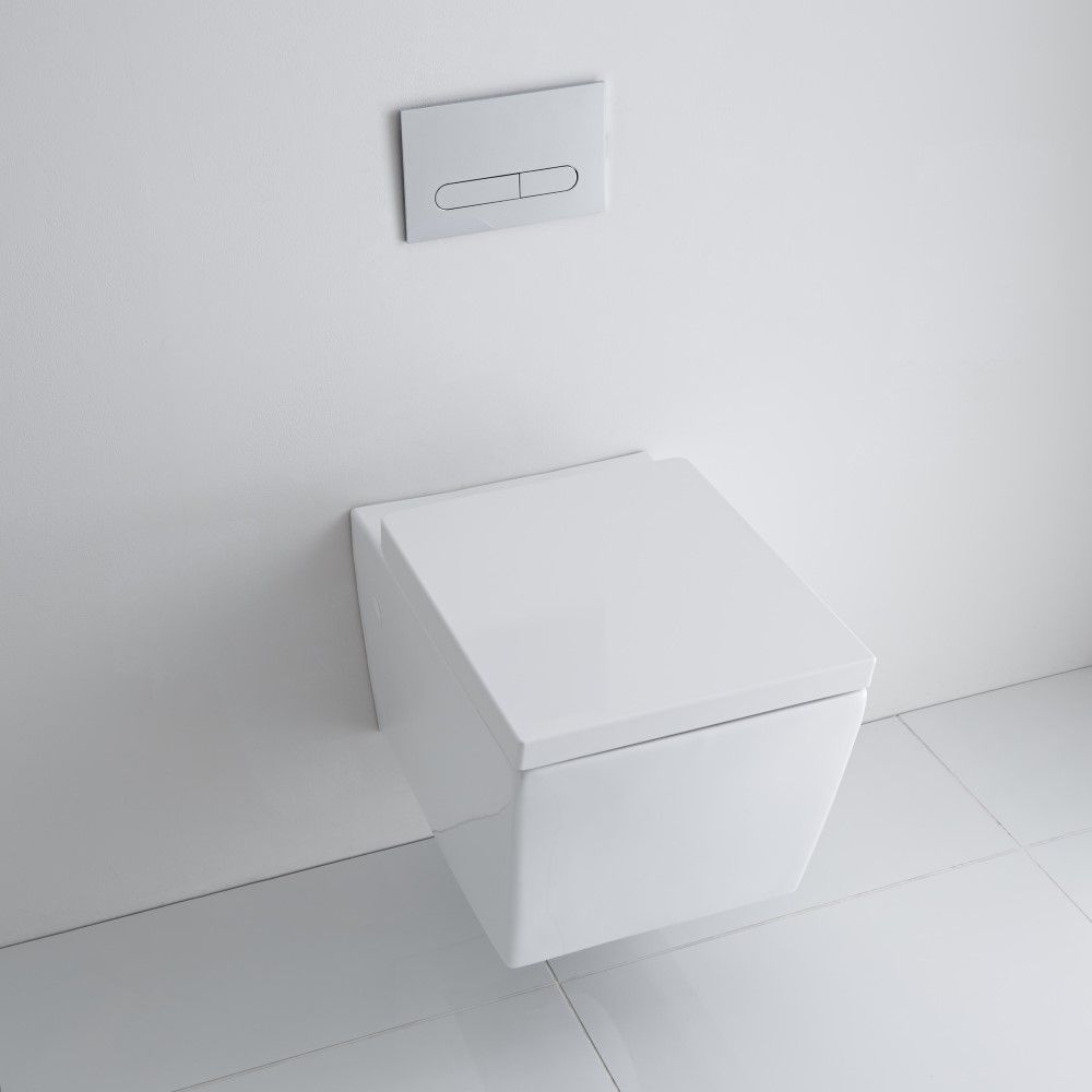Milano Dalton - White Soft Close Quick Release Top Fix Toilet Seat