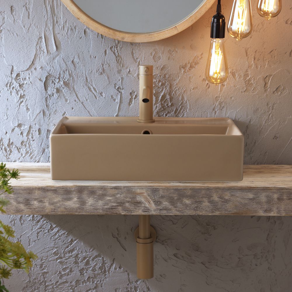 Milano Elements - Rectangular Countertop Basin - 500mm x 350mm (1 Tap Hole) - Choice of Finish