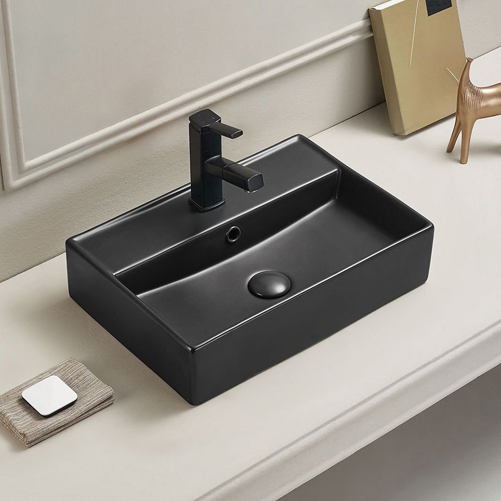Milano Elements - Rectangular Countertop Basin - 500mm x 350mm (1 Tap ...