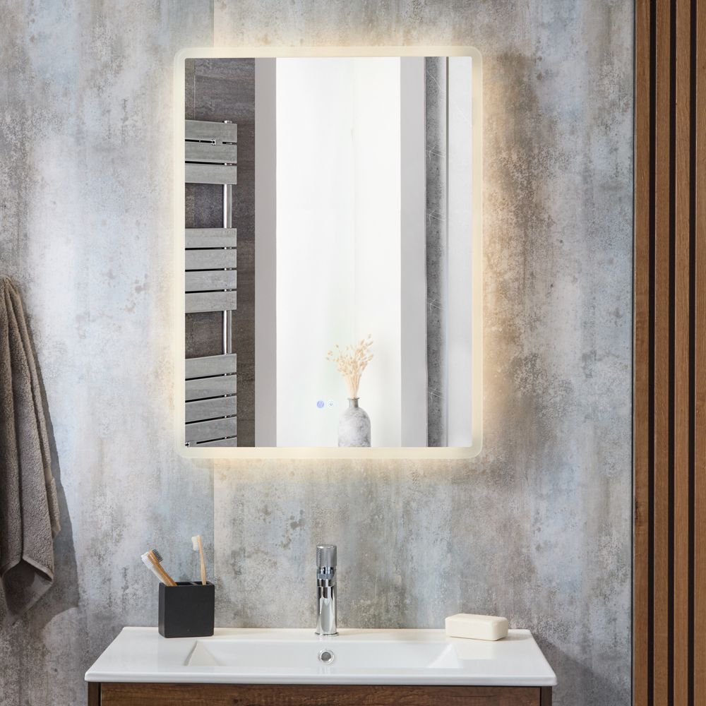 Milano Dawson - Modern Anti-Fog LED Mirror - 600mm x 800mm