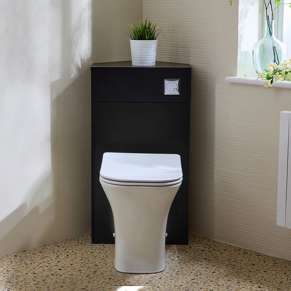 Milano Lurus - Modern Corner WC Unit with Avenham Back to Wall Toilet - Choice of Finish