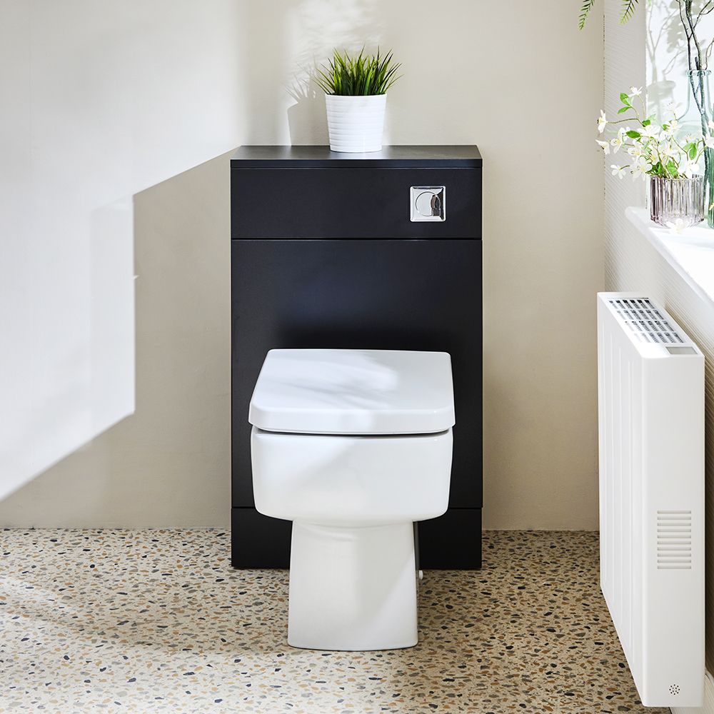 Milano Lurus - Modern 500mm WC Unit with Farington Toilet - Choice of Finish