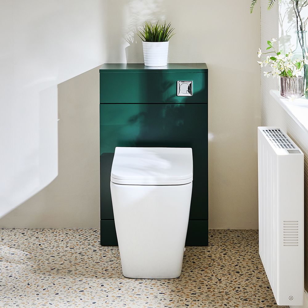 Milano Lurus - Modern 500mm WC Unit with Elswick Toilet - Choice of Finish