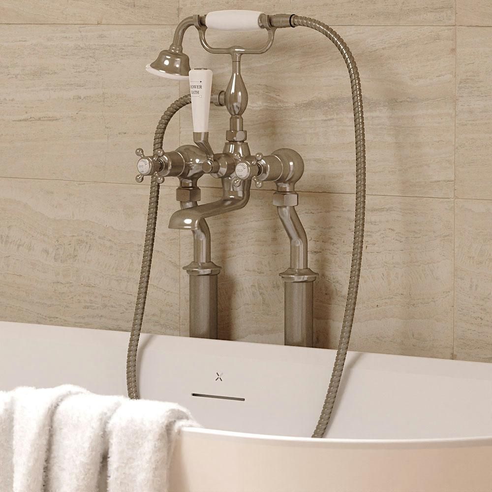 Crosswater Belgravia - Traditional Freestanding Floorstanding Bath Shower Mixer - Choice of Finish