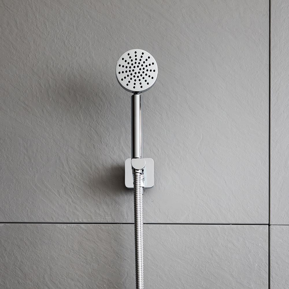 Milano Lune - Modern Hand Shower with Wall Bracket and Outlet Elbow - Choice of Finish