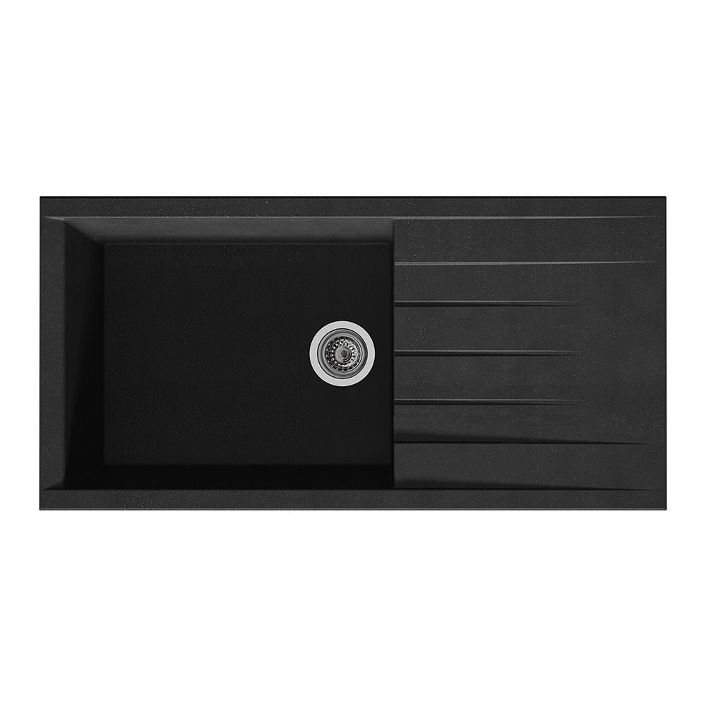 Rocklite Bredon - Single Bowl Composite Kitchen Sink with Reversible Drainer - Choice of Finish