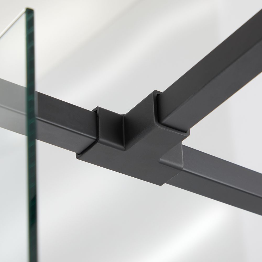 Milano - Modern Square Shower Support Arm T Piece – Choice of Finish