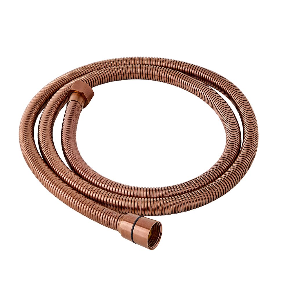 Milano - Fine Ribbed 1.5m Shower Hose - Brushed Copper