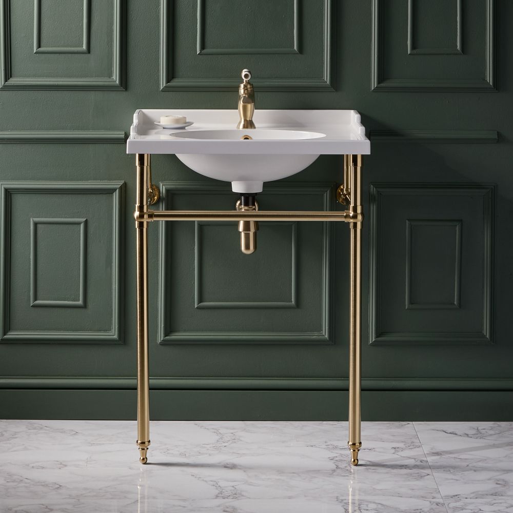 Milano Elizabeth - 630mm Traditional Basin and Washstand - Choice of Finish