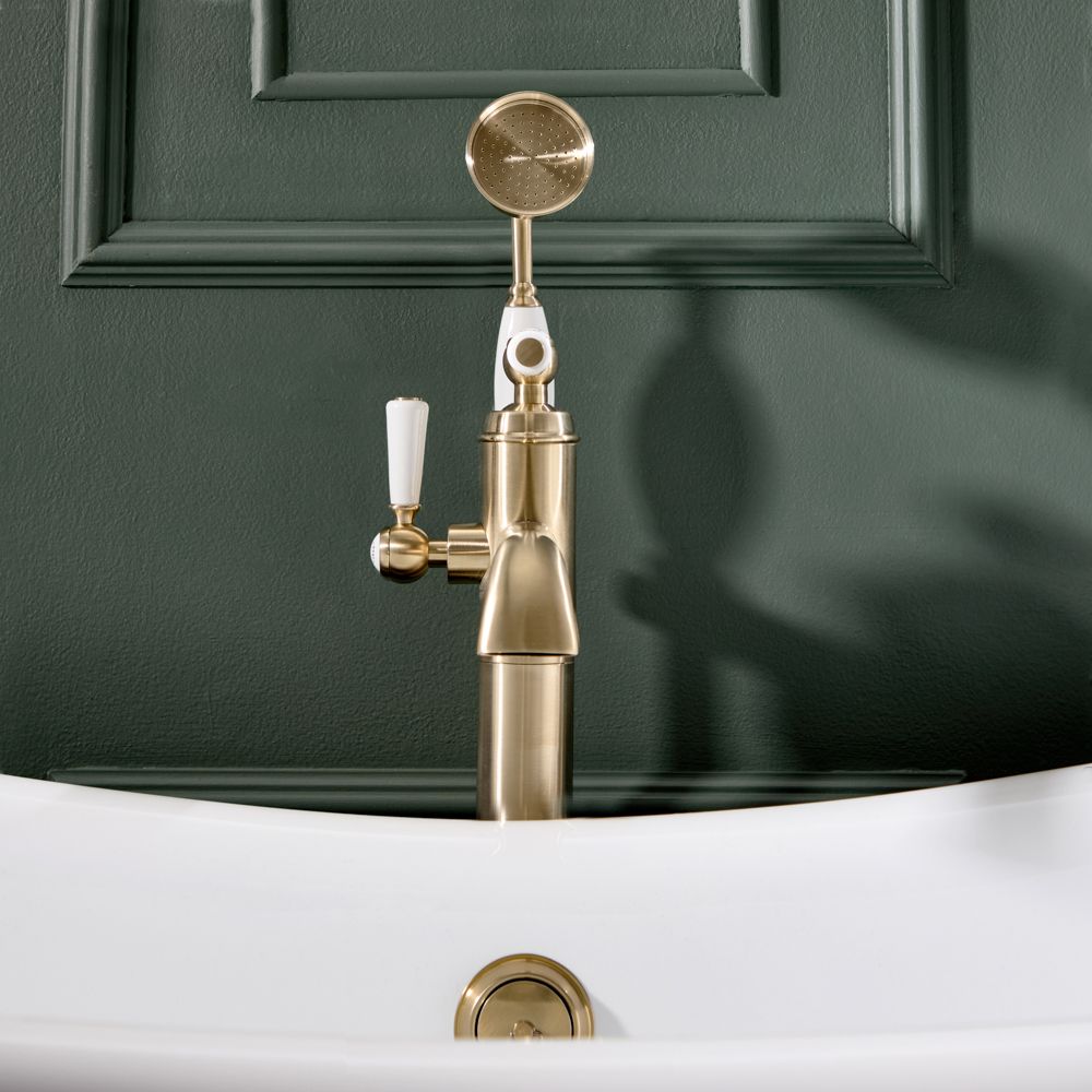 Milano Elizabeth - Traditional Freestanding Mono Bath Shower Mixer Tap ...
