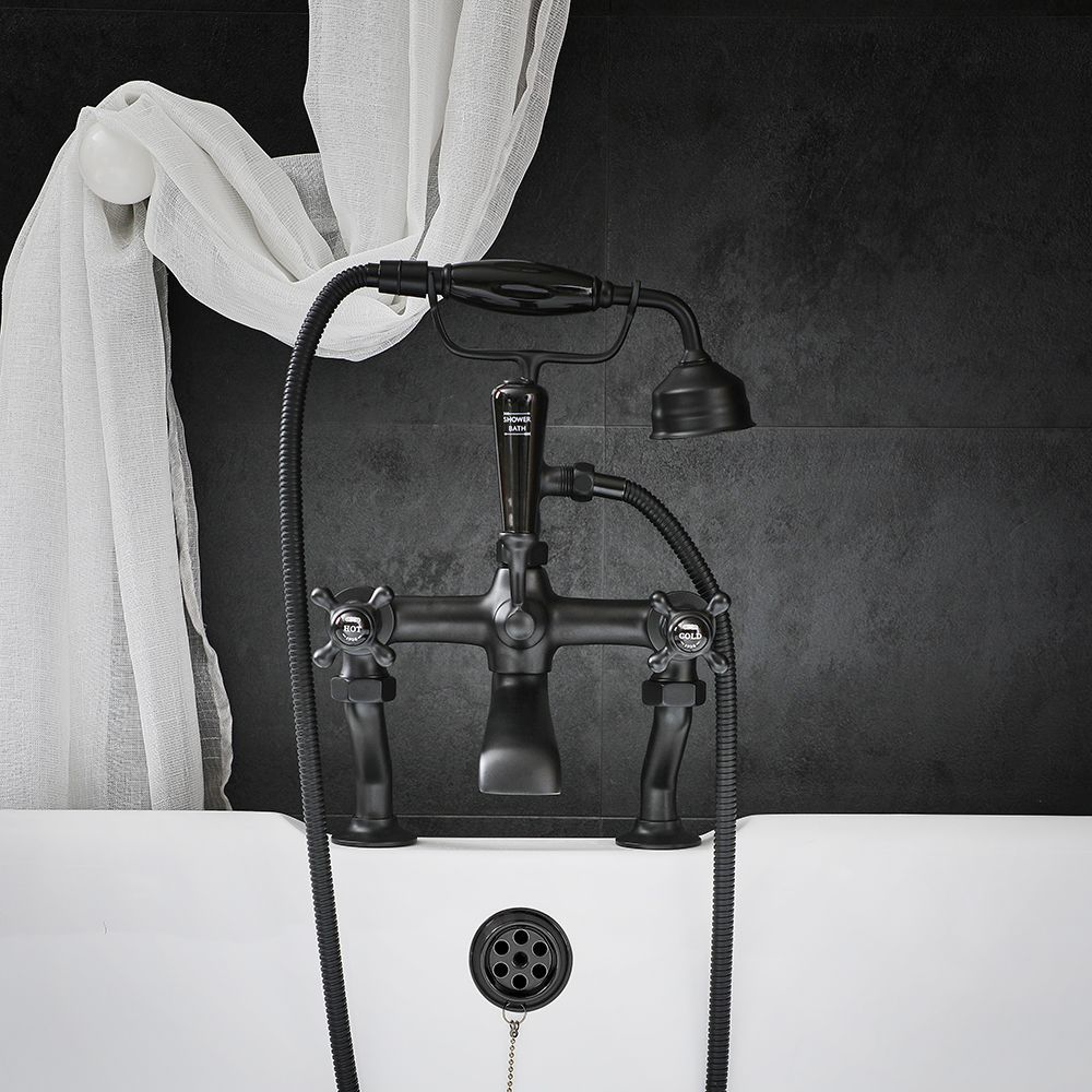 Milano Elizabeth - Traditional Crosshead Bath Shower Mixer Tap - Choice of Finish