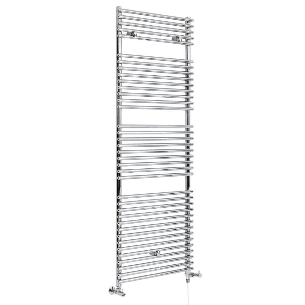 Milano Arno Dual Fuel - Chrome Bar on Bar Heated Towel Rail - Choice of ...