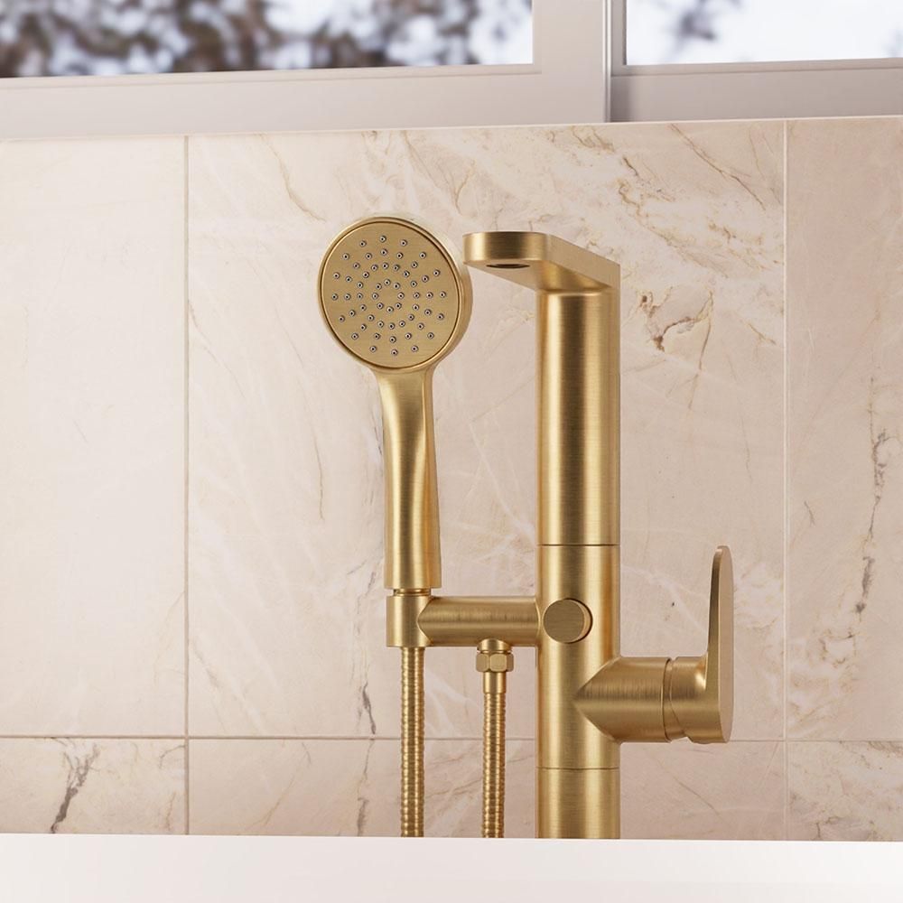 Crosswater Drift - Freestanding Floorstanding Bath Shower Mixer with Spout and Hand Shower - Choice of Finish